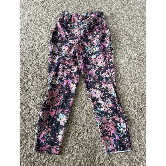 lululemon athletica Pants - Lululemon Base Pace High-Rise Tight 25" Stencil Blossom Red Multi size 12